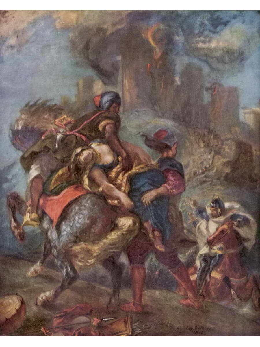 

Постер DRABS A3 Делакруа Эжен 1798 - 1863 Похищение Ребекки