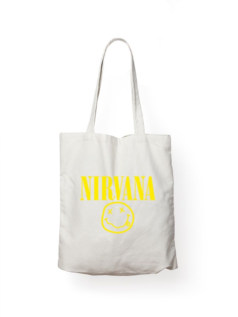 Шоппер унисекс СувенирShop Nirvana/Кобейн 7NY1, белый