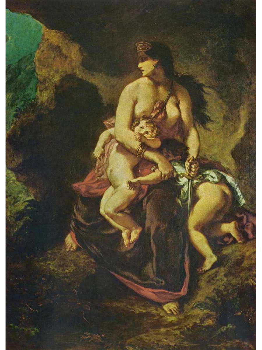 

Постер DRABS A3 Делакруа Эжен 1798 - 1863 Медея