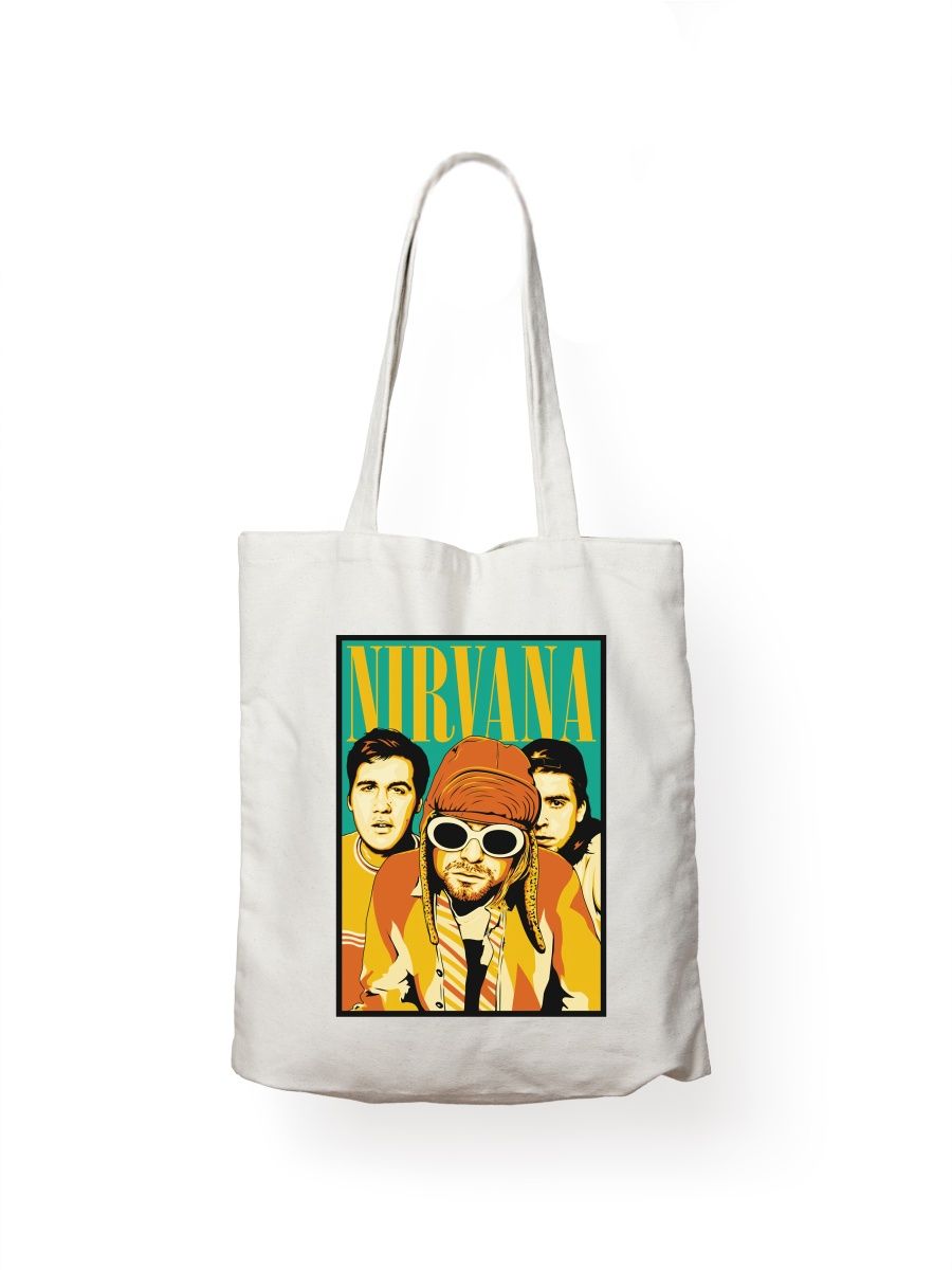 

Шоппер унисекс СувенирShop Nirvana/Кобейн 3, белый, Nirvana/Кобейн 3