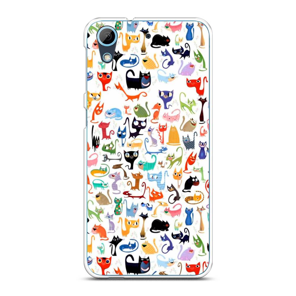 

Чехол на HTC Desire 626 "Цветные коты", Разноцветный, 101350-1