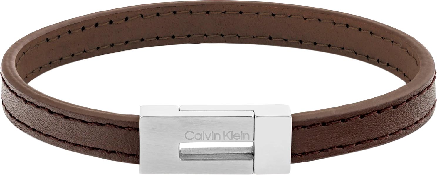 Браслет из кожи/стали р. 19,5 Calvin Klein 35100021