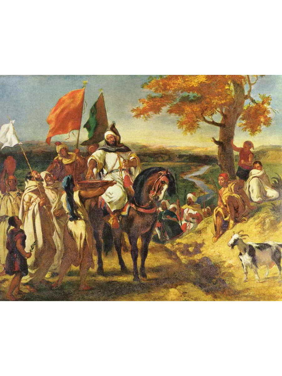 

Постер DRABS A3 Делакруа Эжен 1798 - 1863 Марокканский шейх навещает свой клан