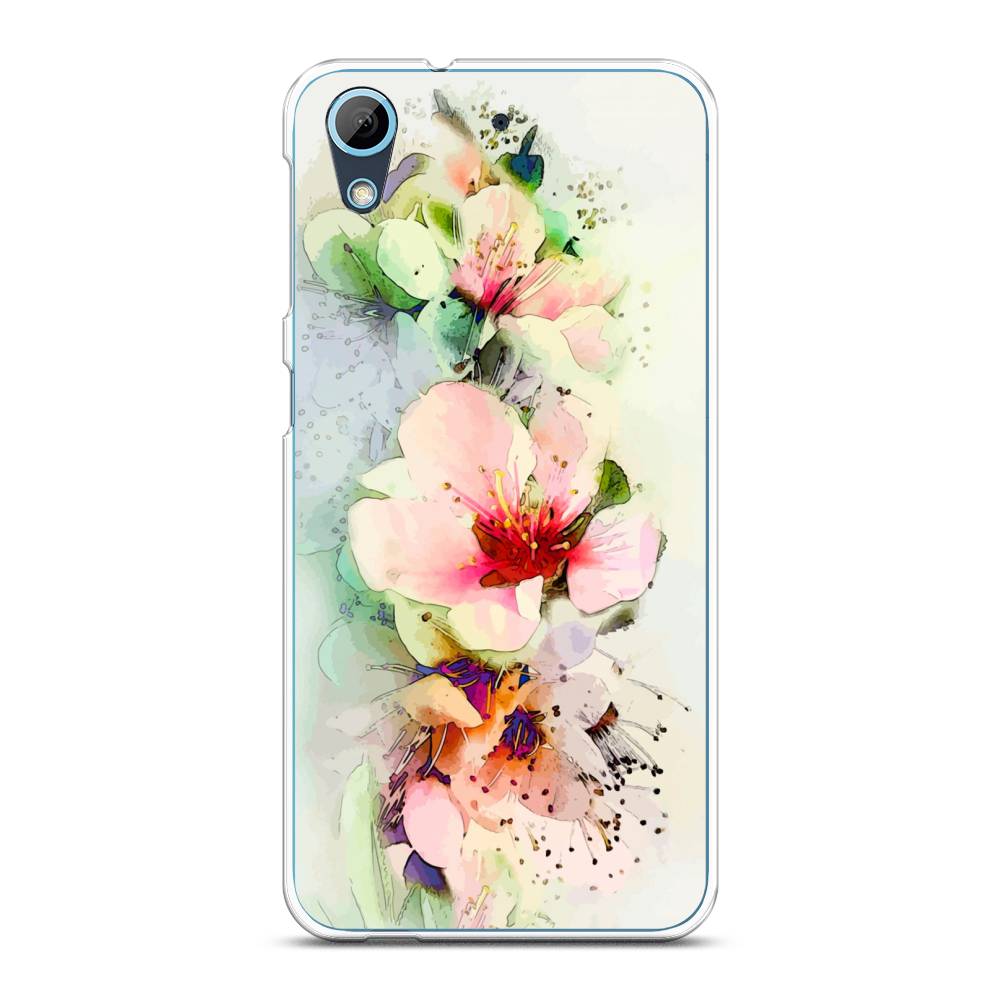 

Чехол на HTC Desire 626 "Нежные цветы", Зеленый;розовый, 101350-2