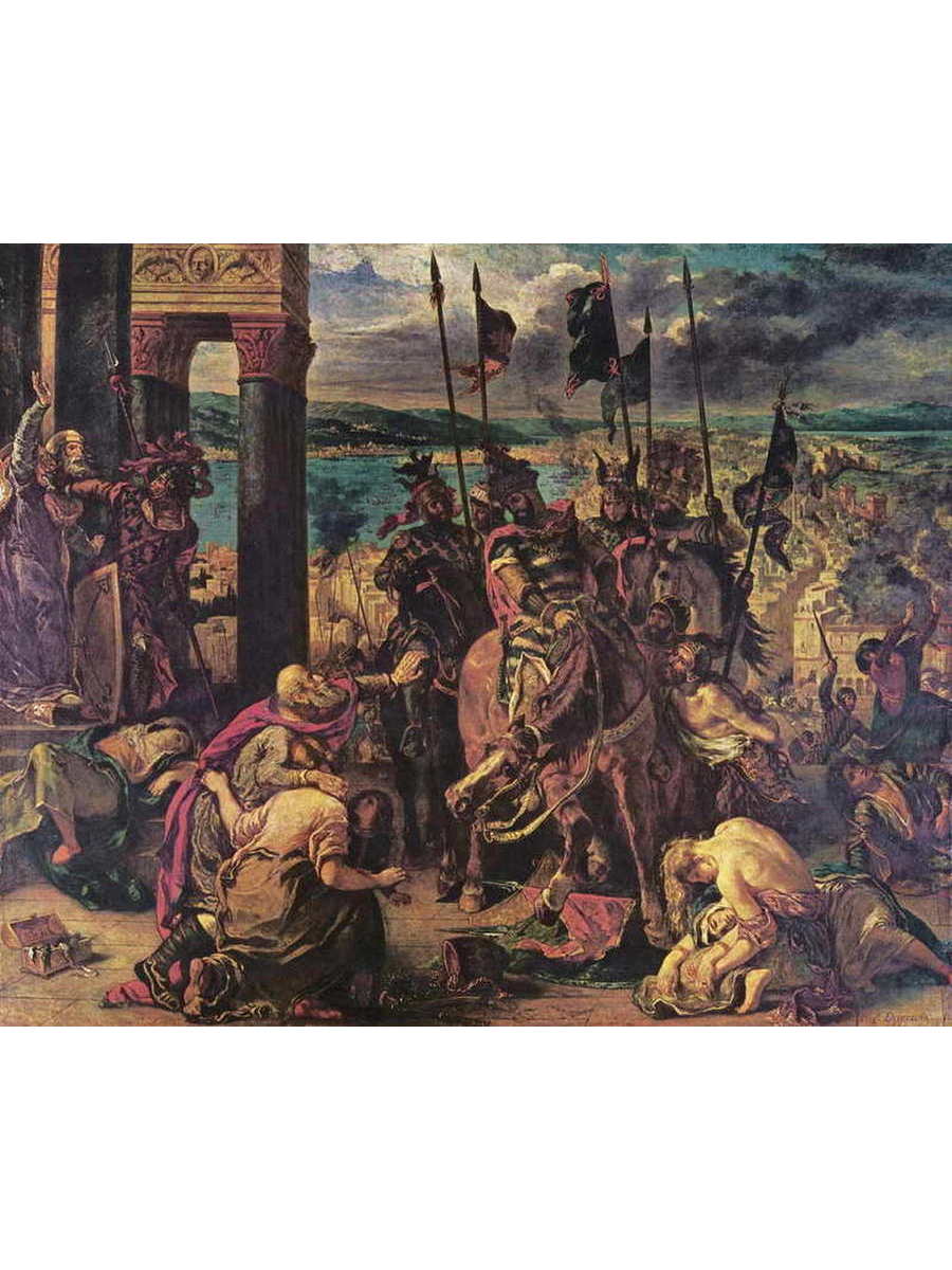 

Постер DRABS A3 Делакруа Эжен 1798 - 1863 Взятие Константинополя крестоносцами
