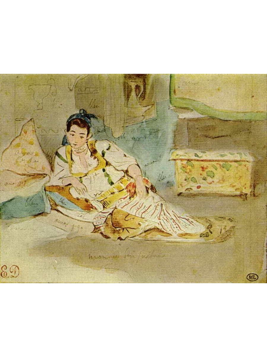 

Постер DRABS A3 Делакруа Эжен 1798 - 1863 Алжирские женщины этюд