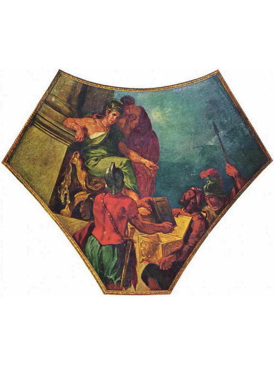 

Постер DRABS A3 Делакруа Эжен 1798 - 1863 Александр и героические поэмы Гомера