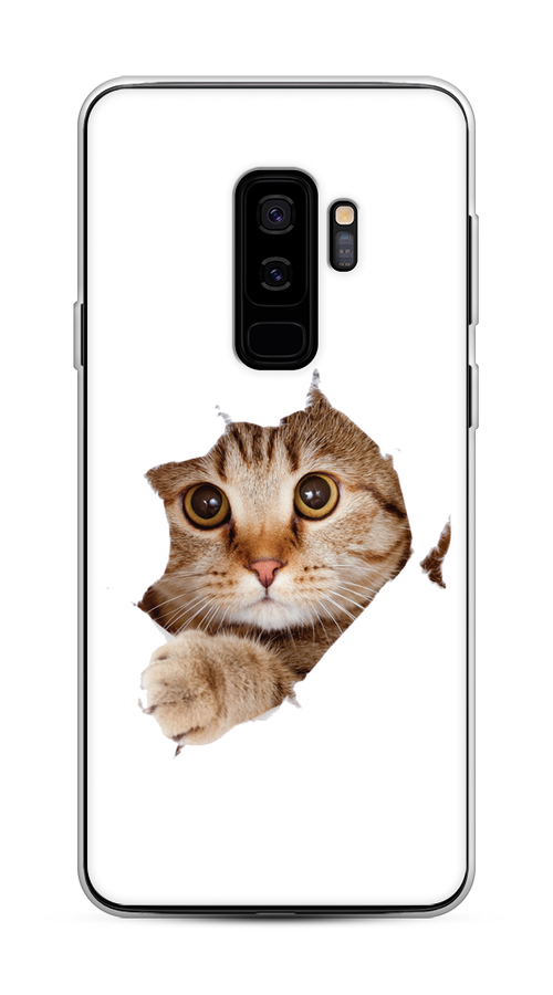 

Чехол на Samsung Galaxy S9 Plus "Кот и бумага", Белый;коричневый, 25850-1