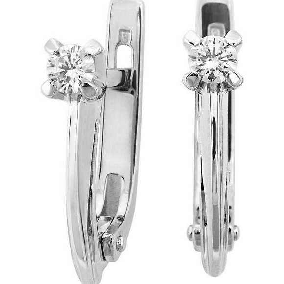 

Серьги из золота TEO MAORI 8Зс-499Б, бриллиант, 8Зс-499Б