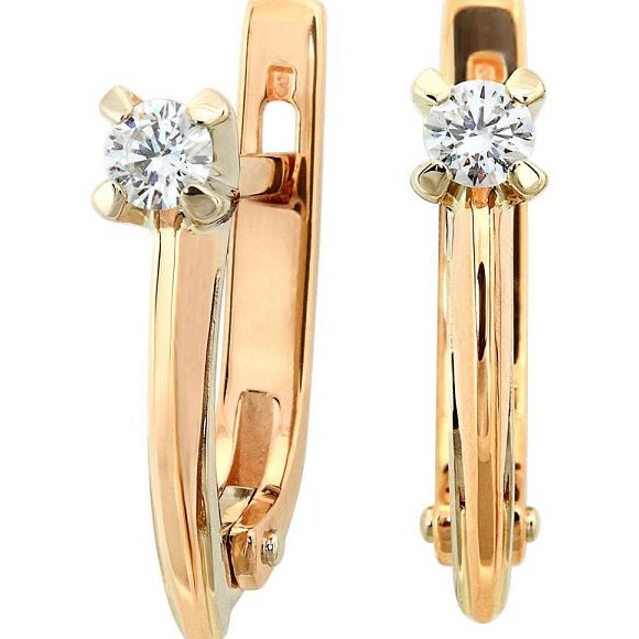 

Серьги из золота TEO MAORI 8Зс-499К, бриллиант, 8Зс-499К