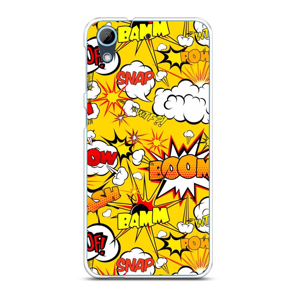 

Чехол на HTC Desire 626 "Поп Арт эффекты", Желтый;белый;оранжевый, 101350-6