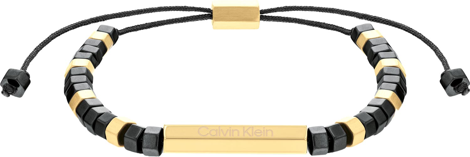 Браслет из нейлона/стали р. 19,5 Calvin Klein 35000280, гематит