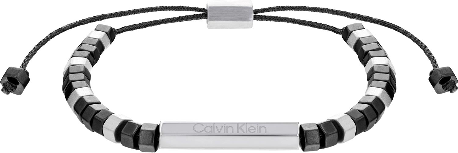 Браслет из нейлона/стали р. 19,5 Calvin Klein 35000278, гематит