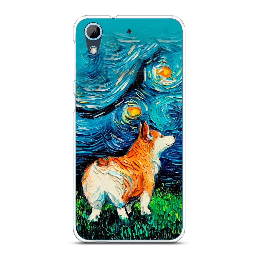 

Чехол на HTC Desire 626 "Корги звёздная ночь", Коричневый;белый;зеленый, 101350-1