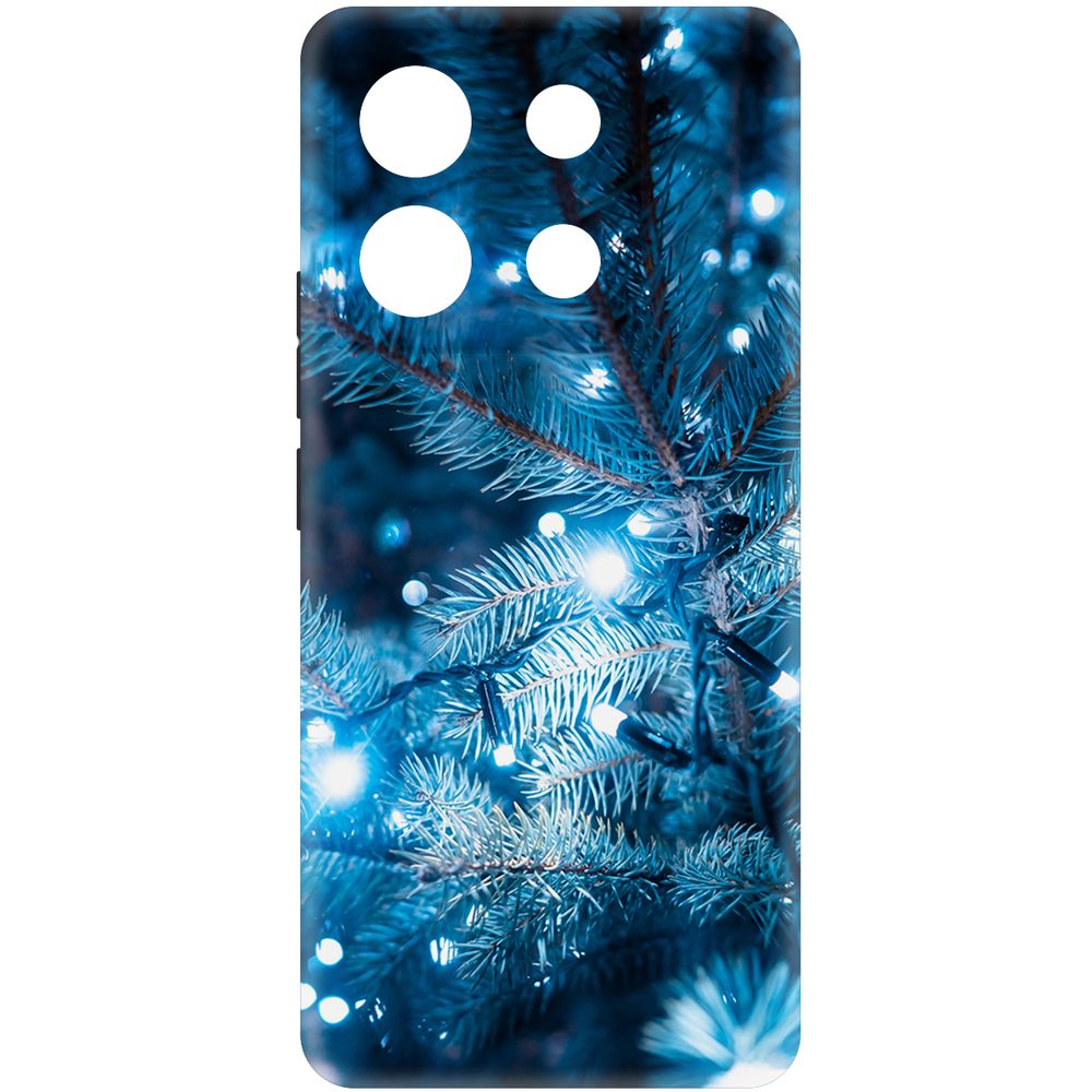 

Чехол-накладка Krutoff Soft Case Гирлянда для Poco X6 черный