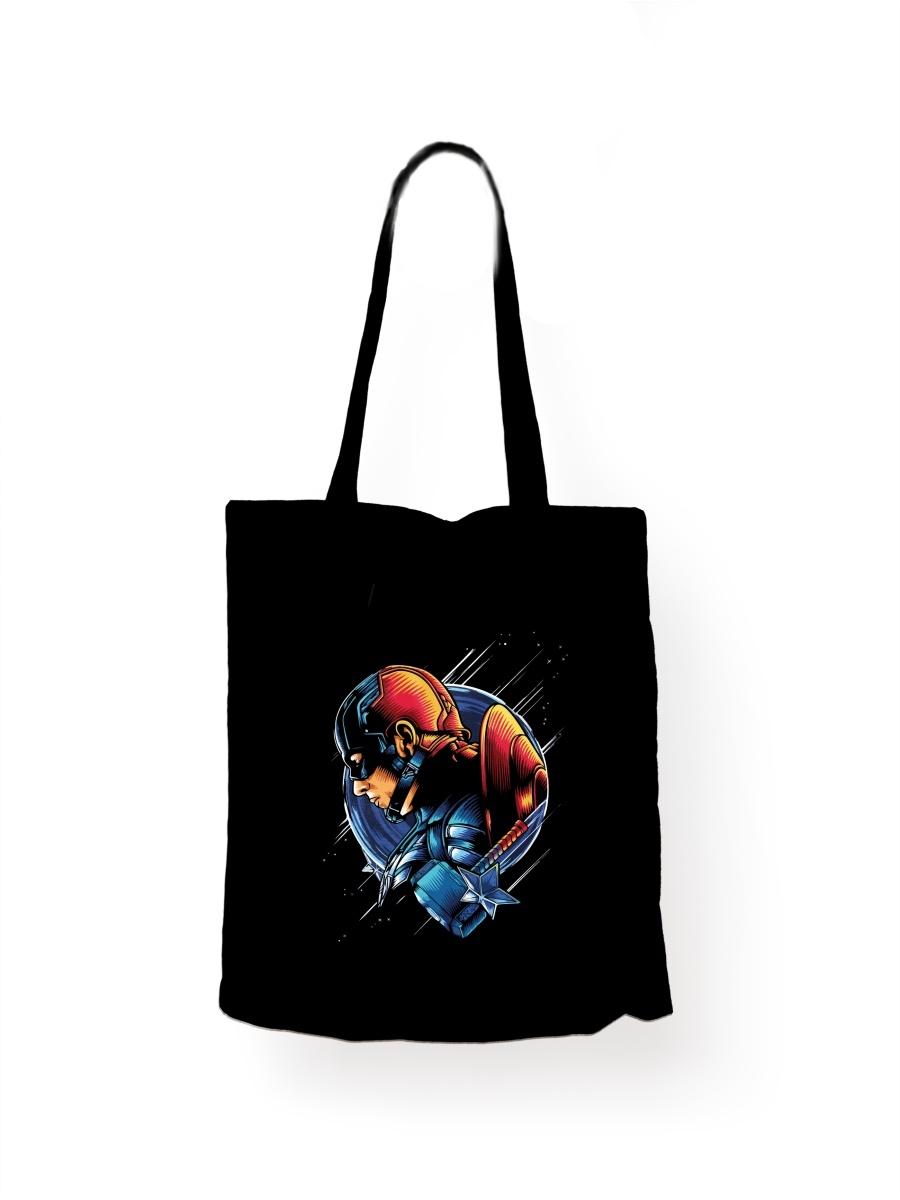 

Шоппер унисекс СувенирShop Капитан Америка/Marvel 8, черный, Капитан Америка/Marvel 8