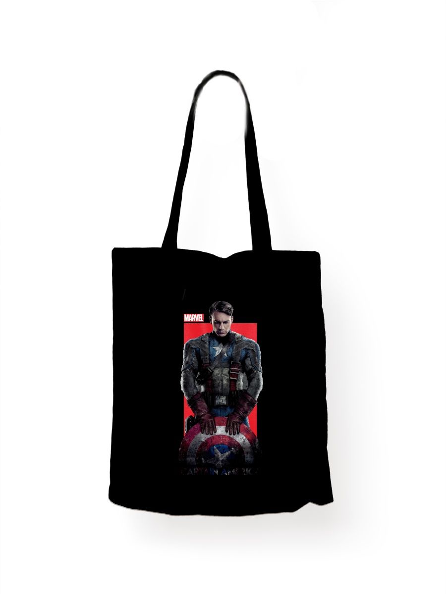

Шоппер унисекс СувенирShop Капитан Америка/Marvel 7, черный, Капитан Америка/Marvel 7