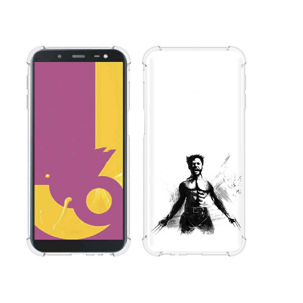 

Чехол MyPads Tocco для Samsung Galaxy J6+ (2018) росомаха (PT119175.557.587), Прозрачный, Tocco