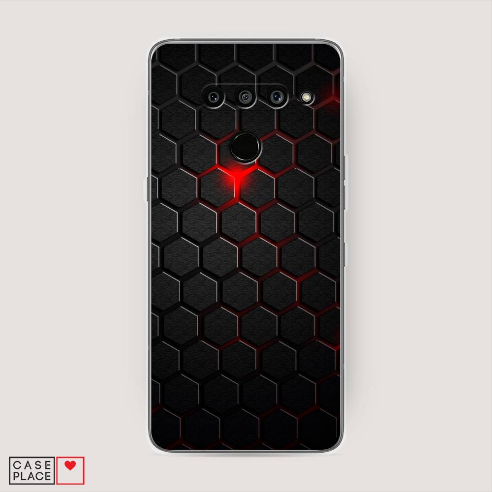 

Чехол Awog "Фон соты красные" для LG V50 ThinQ, 83850-3