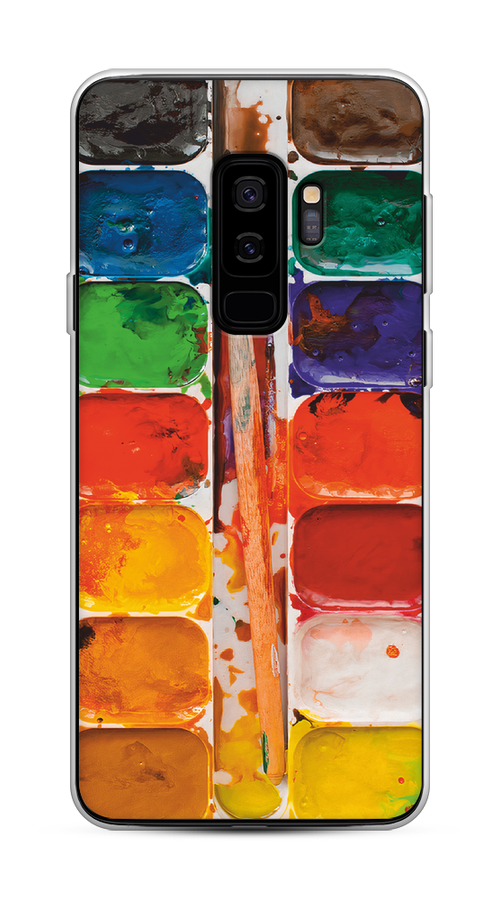 

Чехол на Samsung Galaxy S9 Plus "Акварель", Красный;желтый;синий, 25850-4