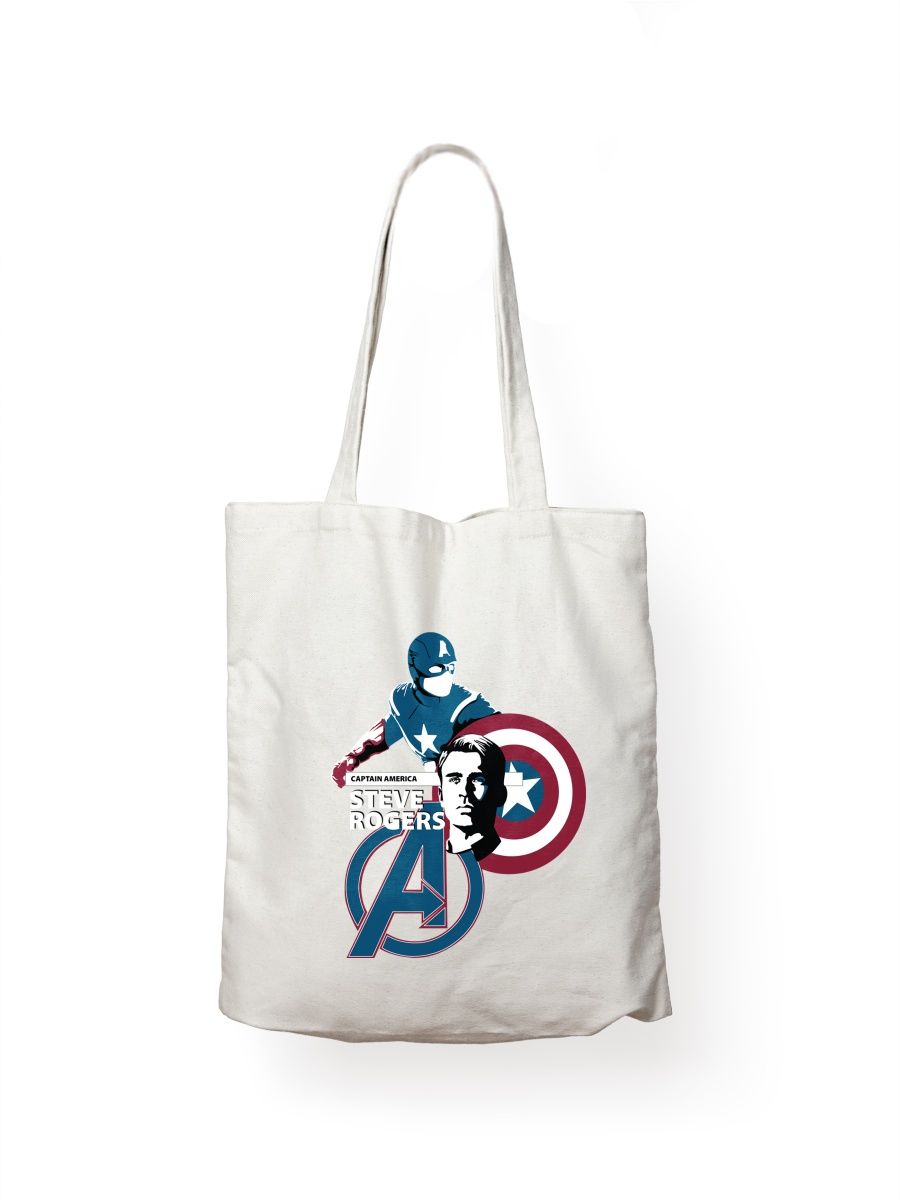 

Шоппер унисекс СувенирShop Капитан Америка/Marvel 4, белый, Капитан Америка/Marvel 4