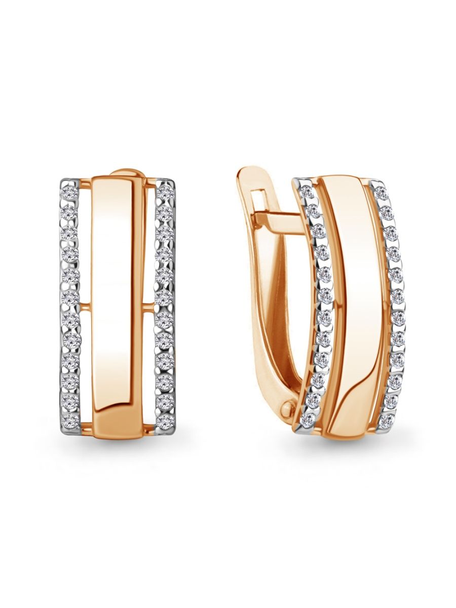 

Серьги из золота TEO MAORI 749867А.1, фианит, 749867А.1