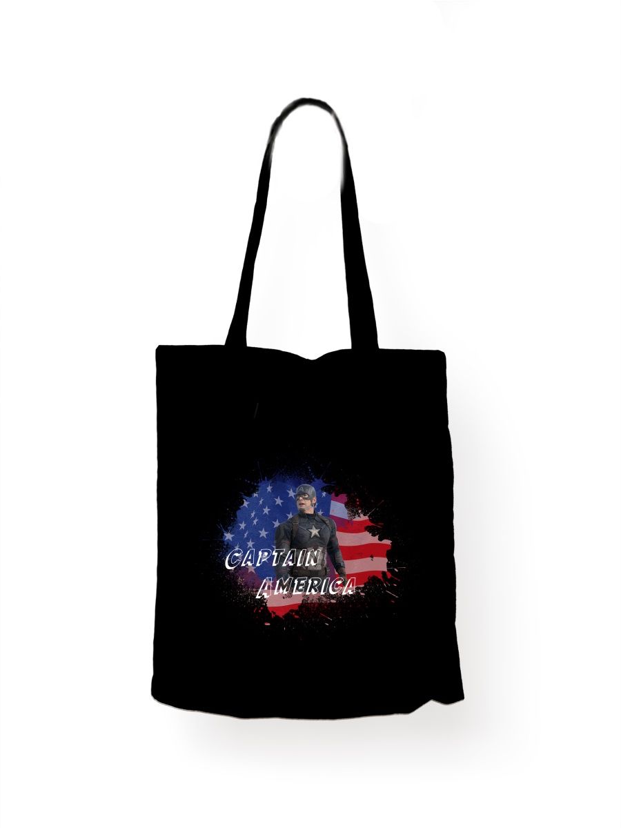 

Шоппер унисекс СувенирShop Капитан Америка/Marvel 3, черный, Капитан Америка/Marvel 3