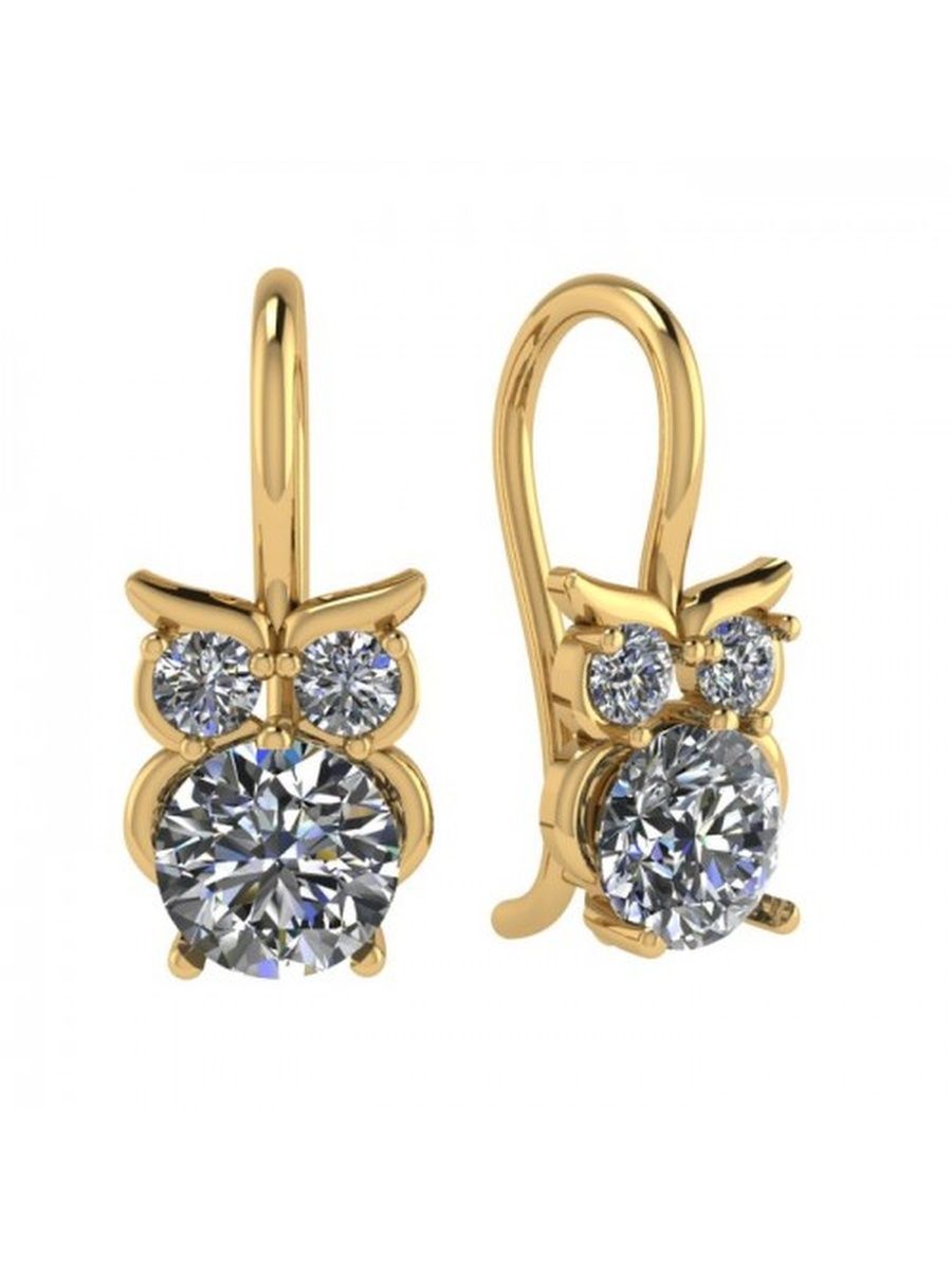 

Серьги из золота TEO MAORI 72180521010, фианит, 72180521010