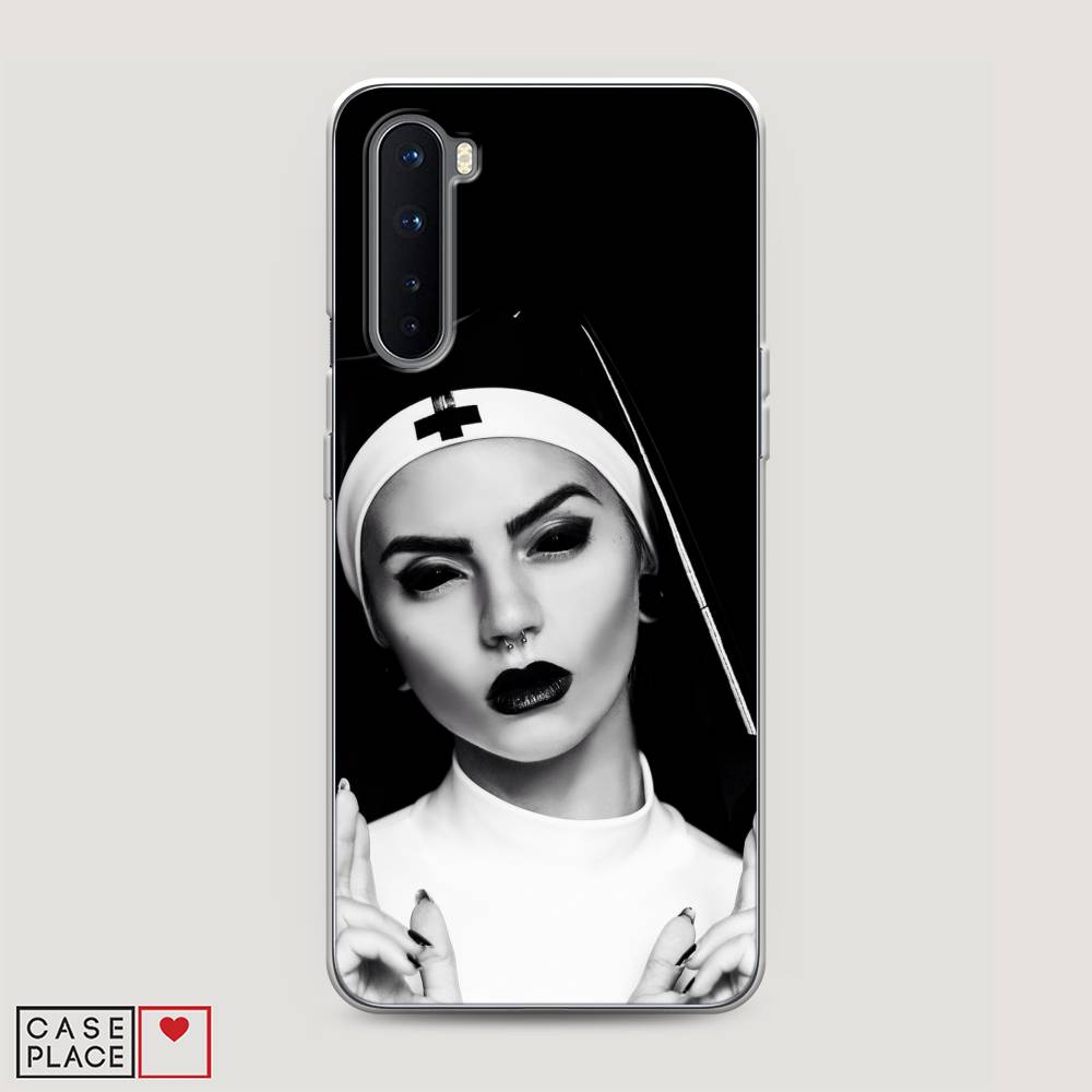 

Чехол Awog на OnePlus Nord / ВанПлас Nord "Черная монашка", Серый;черный, 151350-9