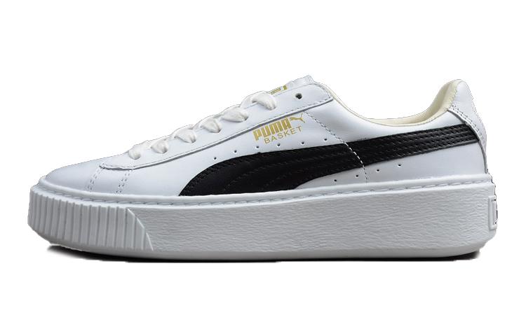 

Кеды унисекс Puma Platform Basket белые 39 EU, Белый, Platform Basket