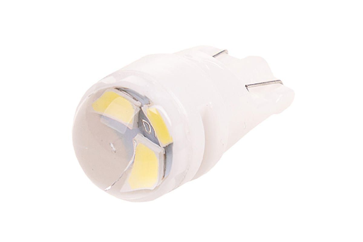 

Автолампа диод T10 W5W 3 SMD диода 1-контурная без цоколя белая салон SKYWAY S08201390