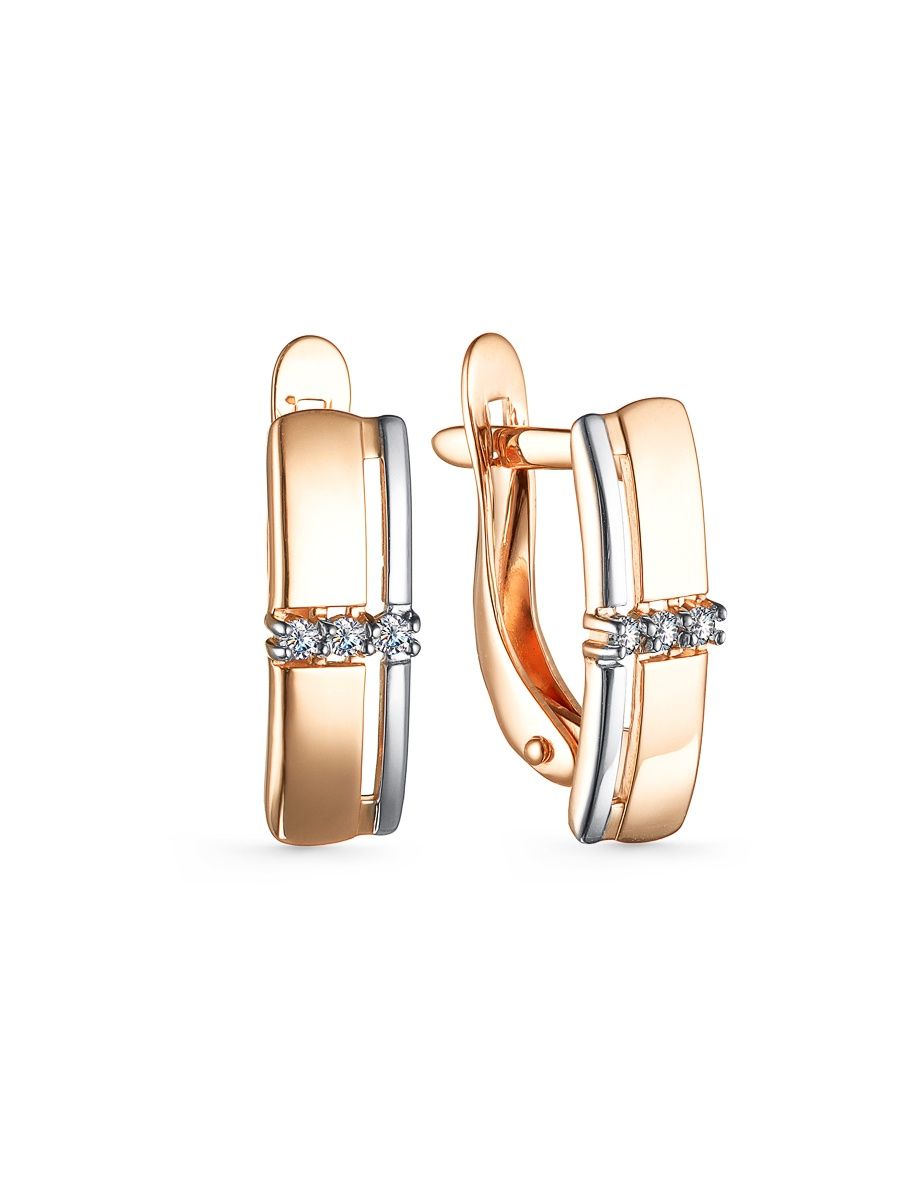 

Серьги из золота TEO MAORI 72089103, фианит, 72089103