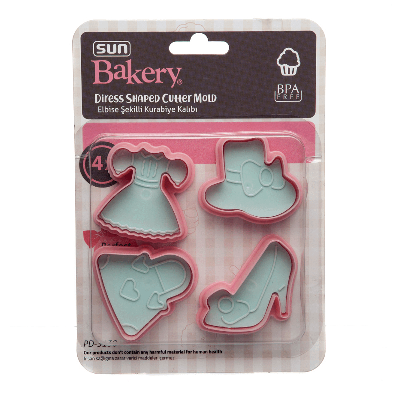 

Формы для вырезания теста Bakery Для девочки 4 шт, Голубой