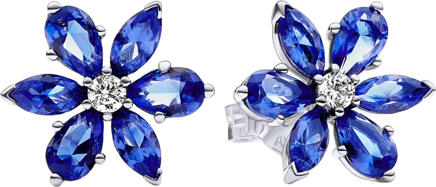 

Серьги из серебра Pandora 292407C01, фианит, 292407C01