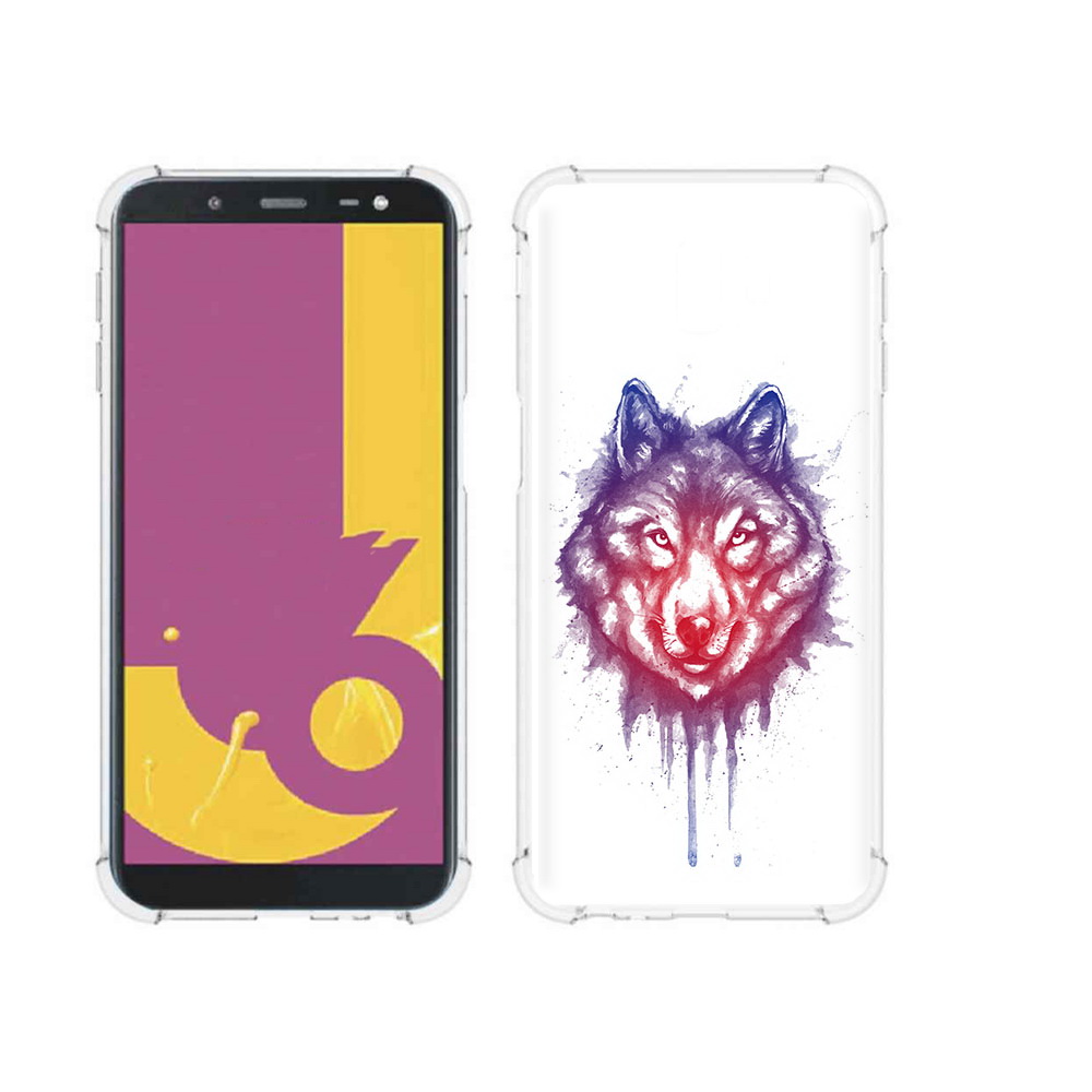 

Чехол MyPads Tocco для Samsung Galaxy J6+ (2018) пушистый волк (PT119175.557.561), Прозрачный, Tocco