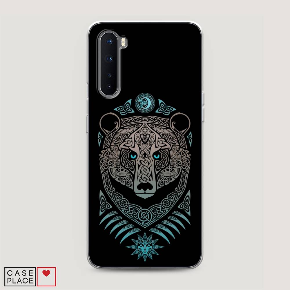 

Чехол Awog на OnePlus Nord / ВанПлас Nord "Кельтский медведь", Черный;серый, 151350-2