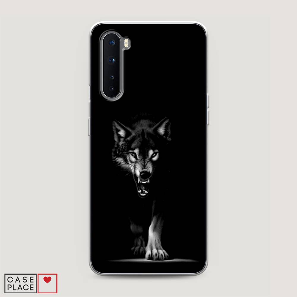 

Чехол Awog на OnePlus Nord / ВанПлас Nord "Волк выходит из ночи", Серый;черный;белый, 151350-1