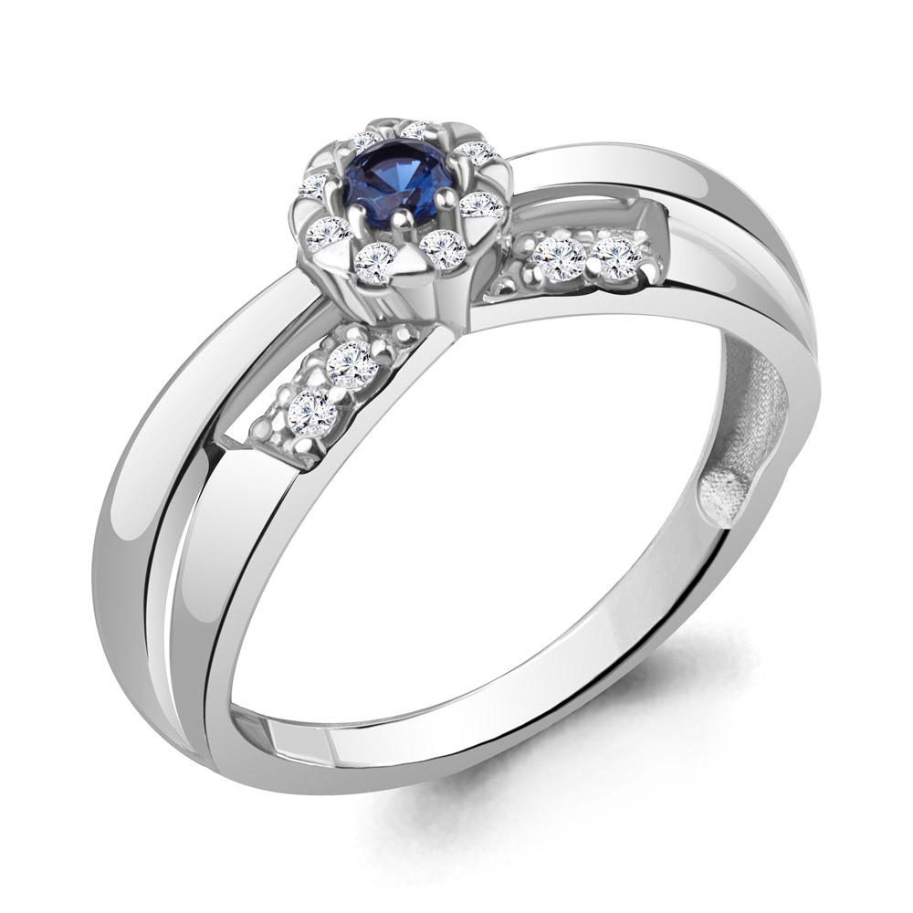 

Кольцо из серебра с фианитом Aquamarine Aquamarine 67480АБ_925_р р. 16,5, 67480АБ_925_р