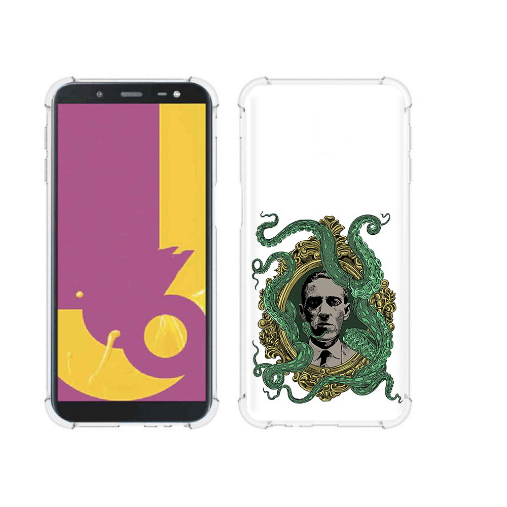 

Чехол MyPads Tocco для Samsung Galaxy J6+ (2018) портрет с кракеном (PT119175.557.552), Прозрачный, Tocco