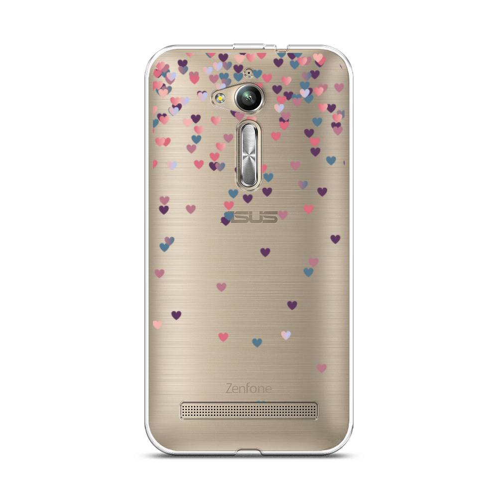 

Чехол на Asus Zenfone GO ZB500KG/500KL "Посыпка сердечки", 42250-3