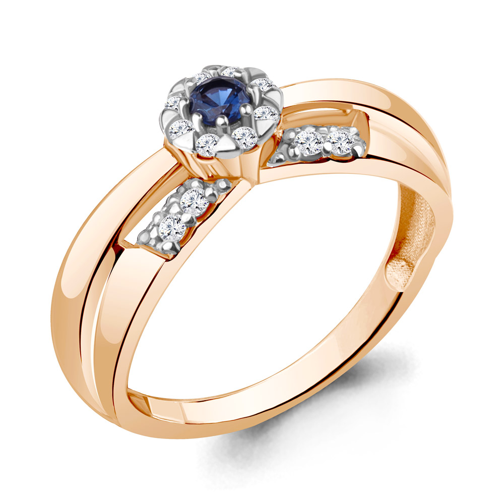 

Кольцо из серебра с фианитом Aquamarine Aquamarine 67480АБ_925_з р, 67480АБ_925_з