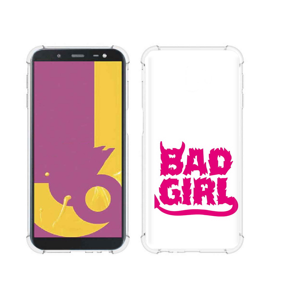 

Чехол MyPads Tocco для Samsung Galaxy J6+ (2018) плохая девочка (PT119175.557.545), Прозрачный, Tocco