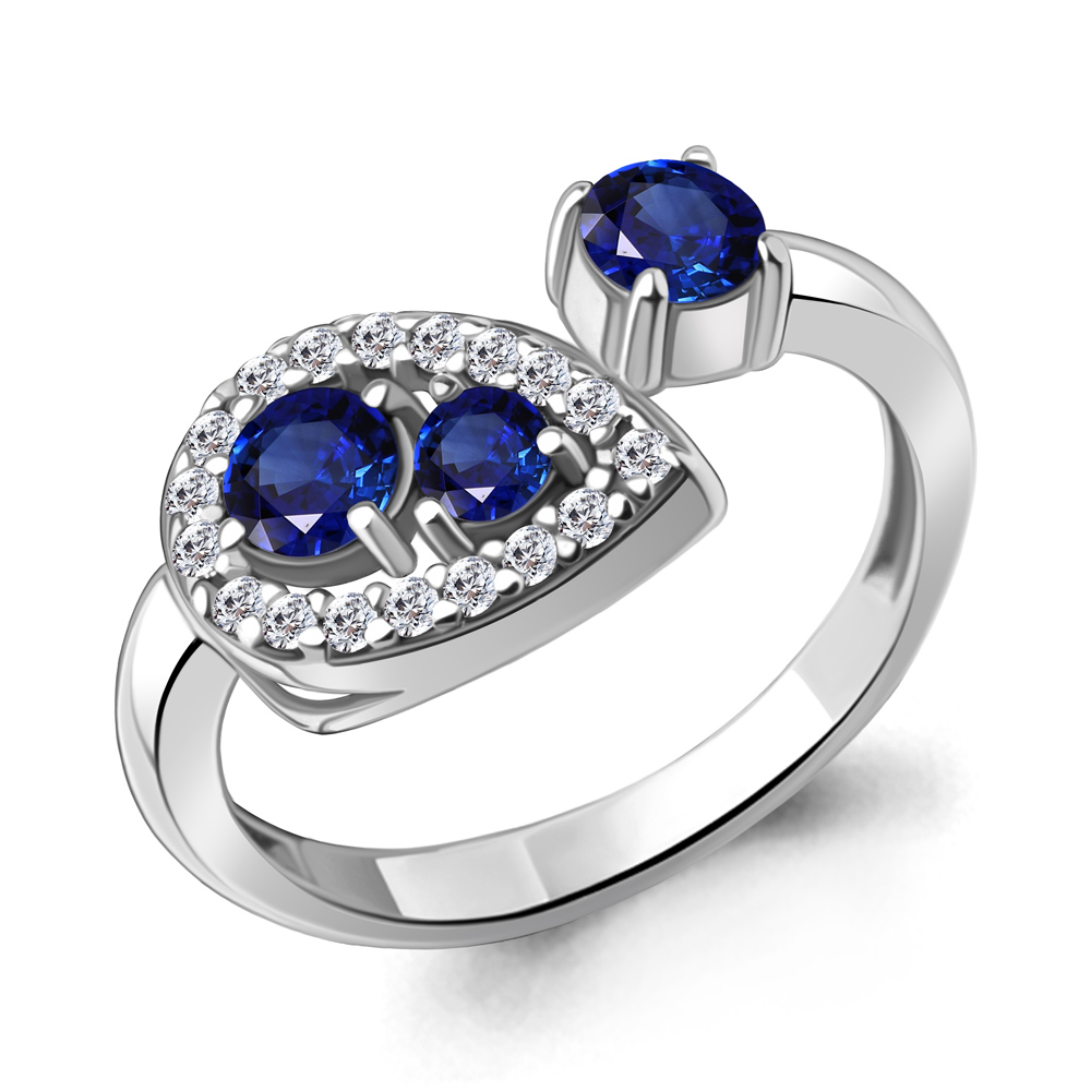 

Кольцо из серебра с фианитом Aquamarine Aquamarine 67479АБ_925_р р. 20, 67479АБ_925_р