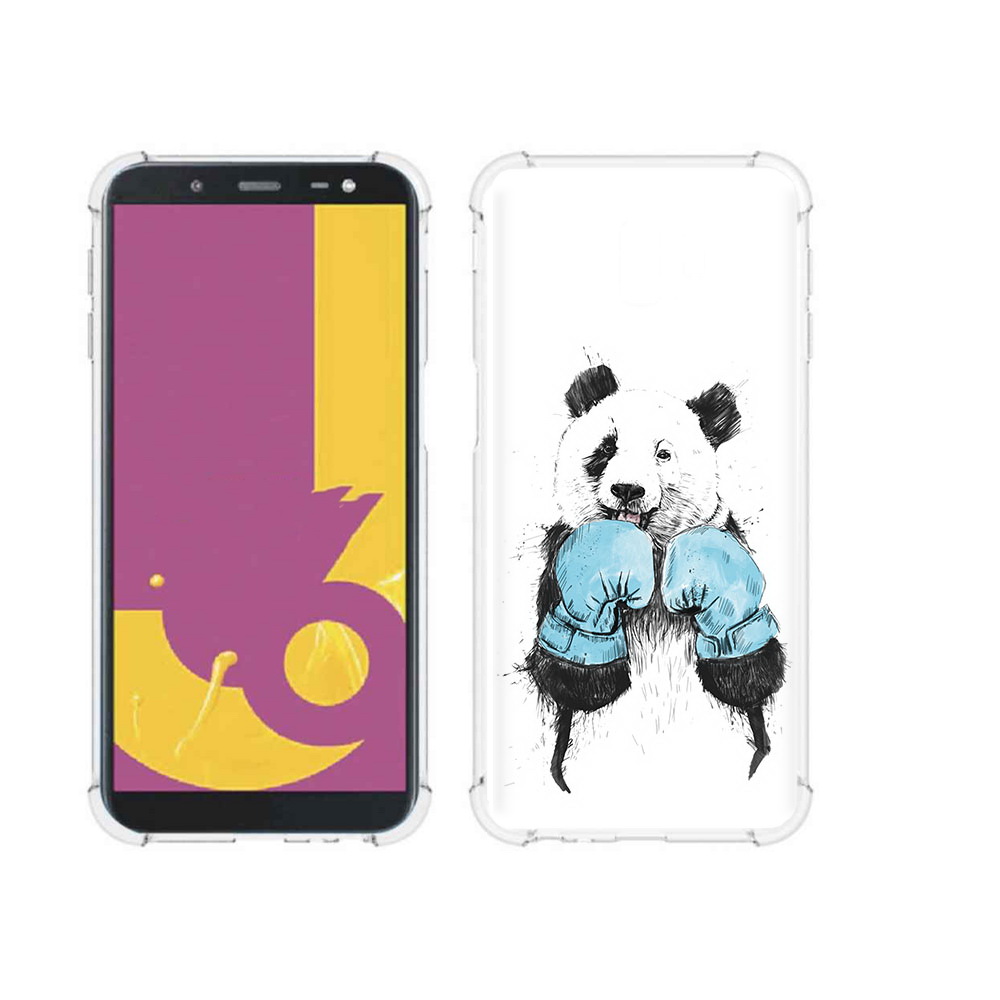 

Чехол MyPads Tocco для Samsung Galaxy J6+ (2018) панда боксер (PT119175.557.531), Прозрачный, Tocco