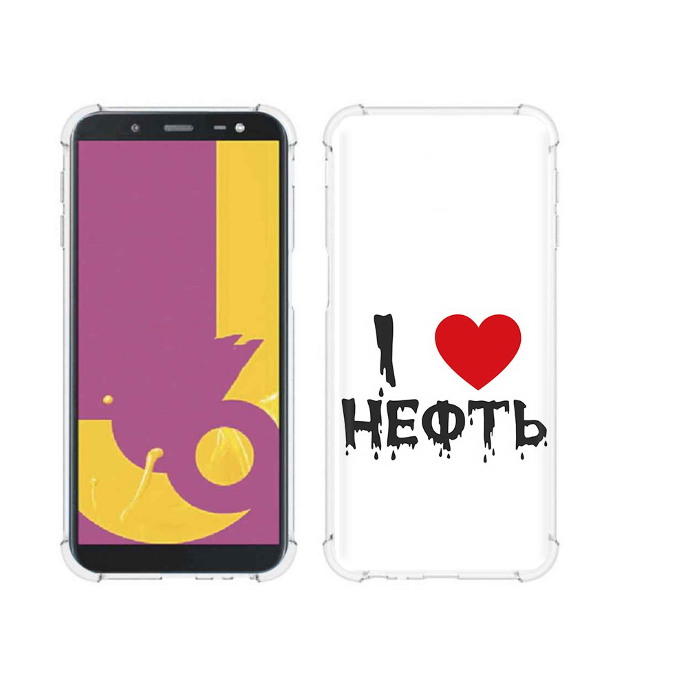 

Чехол MyPads Tocco для Samsung Galaxy J6+ (2018) нефть (PT119175.557.522), Прозрачный, Tocco