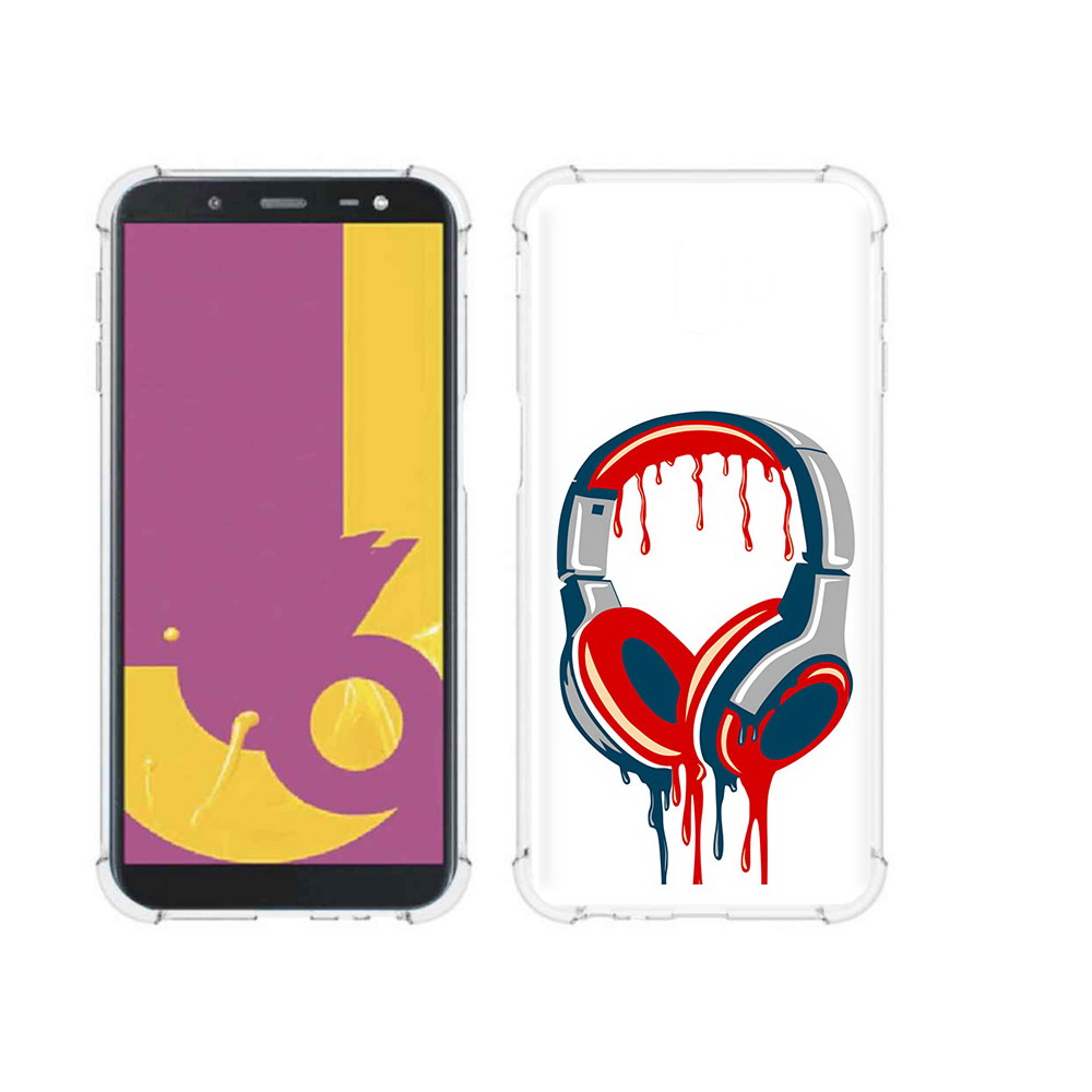 

Чехол MyPads Tocco для Samsung Galaxy J6+ (2018) не делай громко (PT119175.557.517), Прозрачный, Tocco