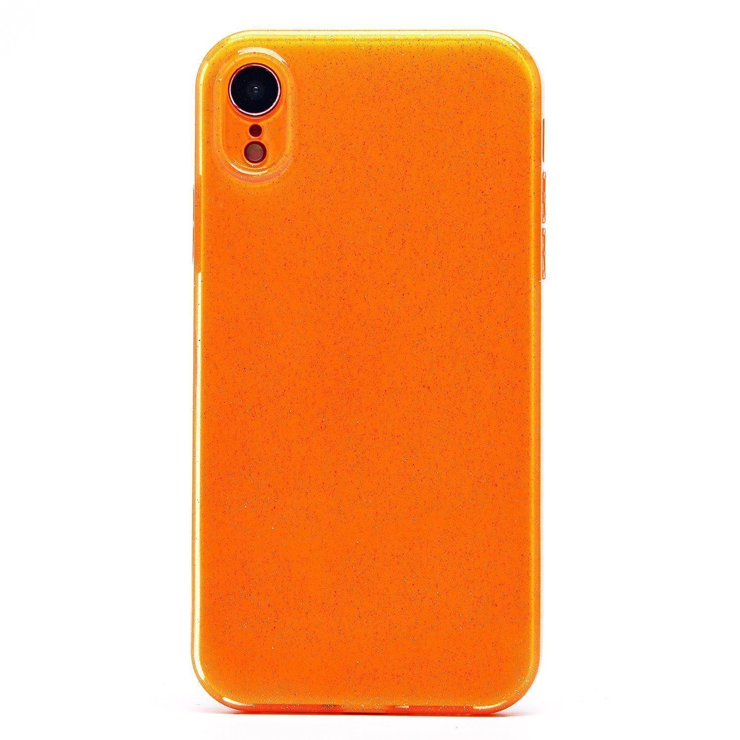 

Чехол iPhone XR силиконовый с блестками 3 <оранжевый>