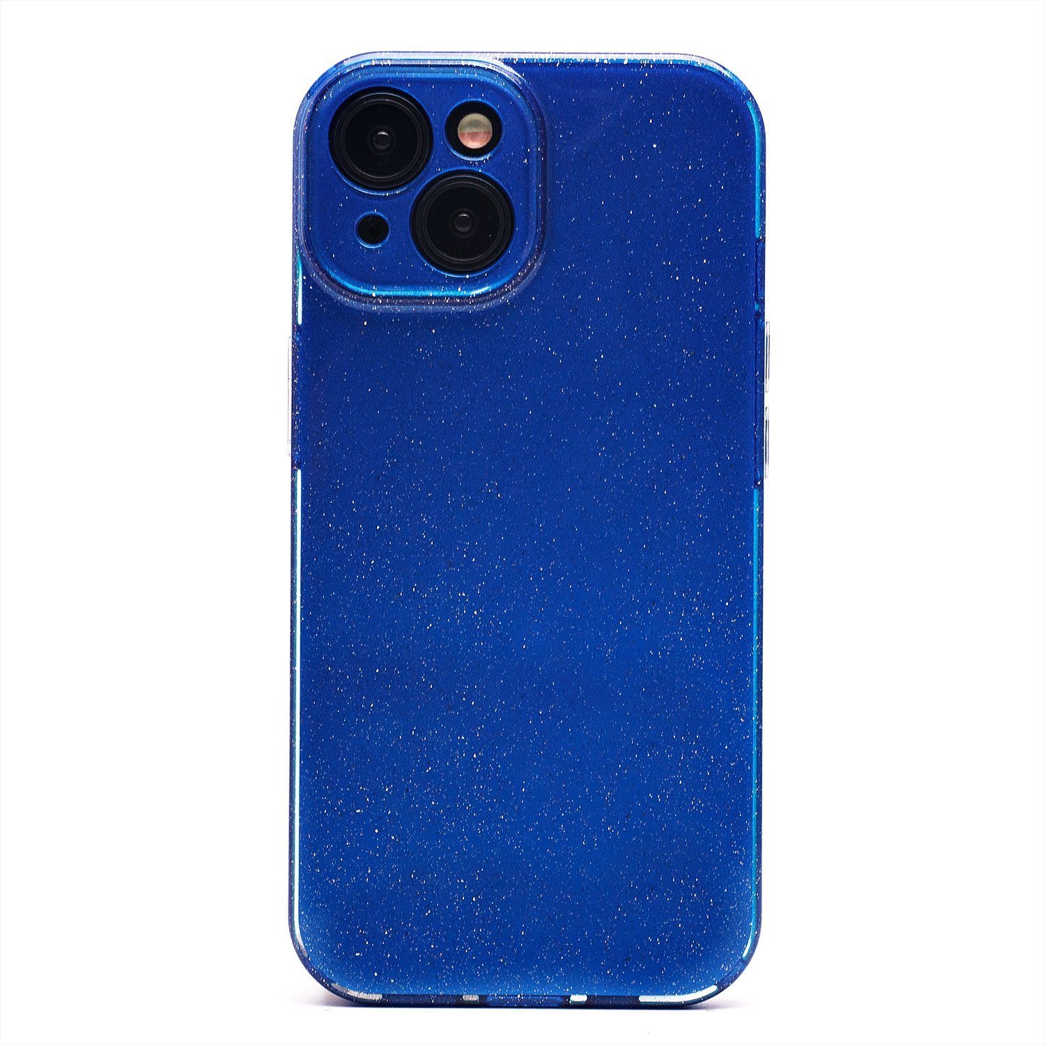 

Чехол iPhone 15 силиконовый с блестками 3 <синий>