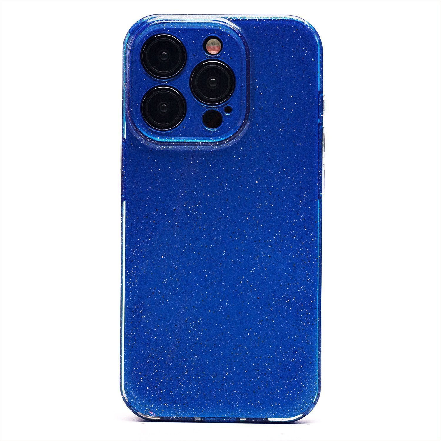 

Чехол iPhone 15 Pro силиконовый с блестками 3 <синий>