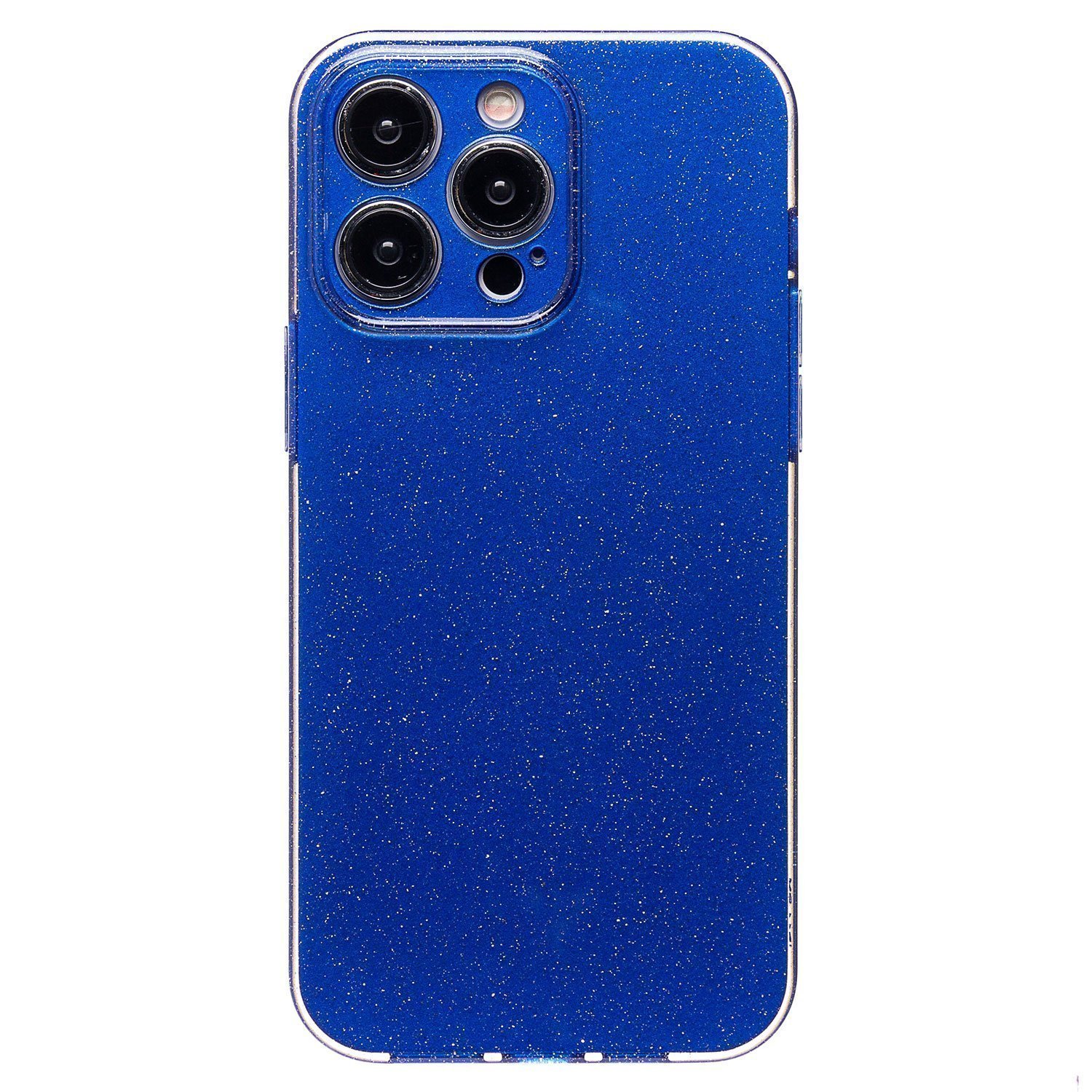 

Чехол iPhone 14 Pro Max силиконовый с блестками 3 <синий>